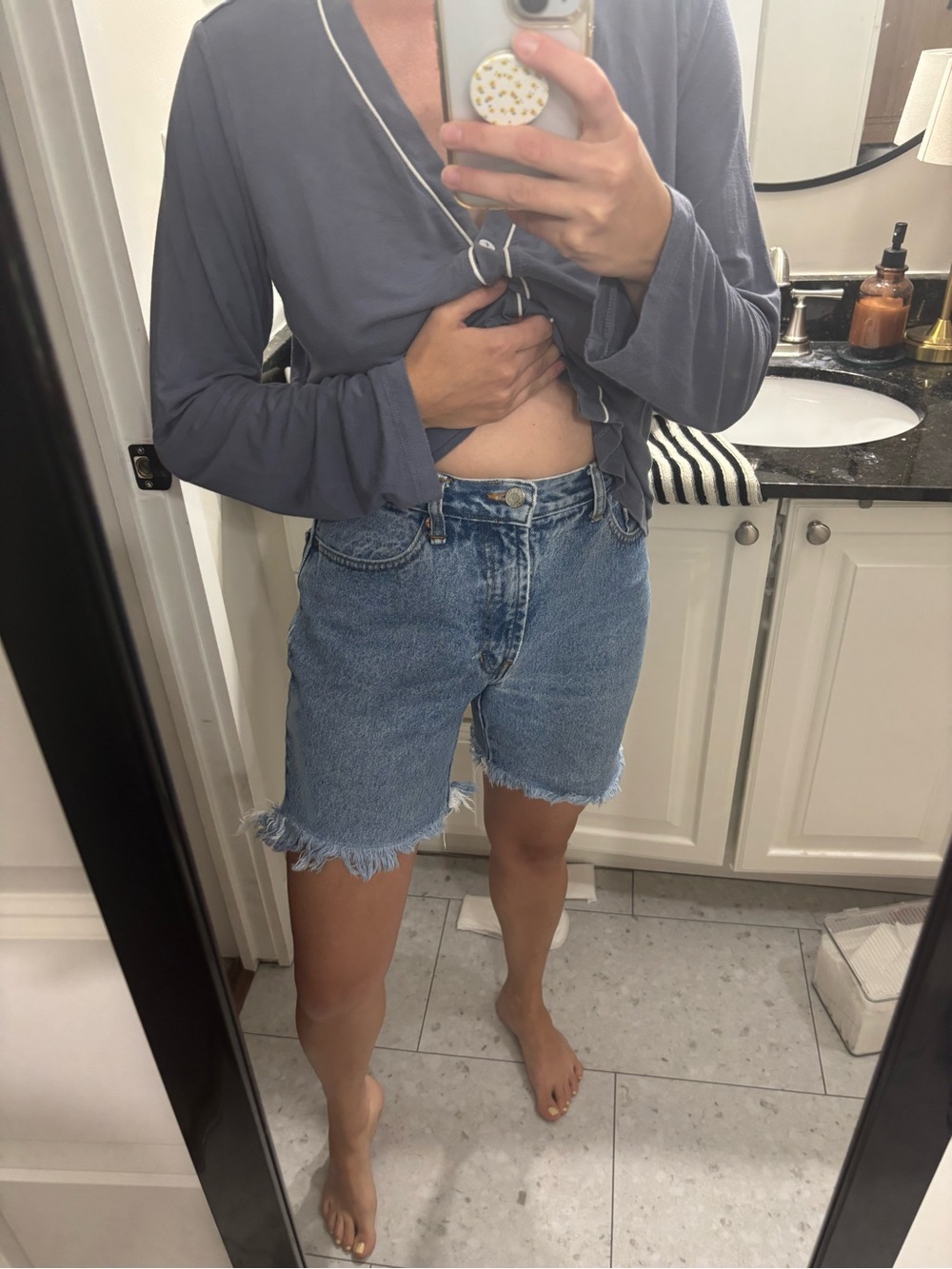 Vintage GAP Denim Shorts with Frayed Hem